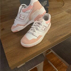 New Balance White and Pink Athletic Shoes